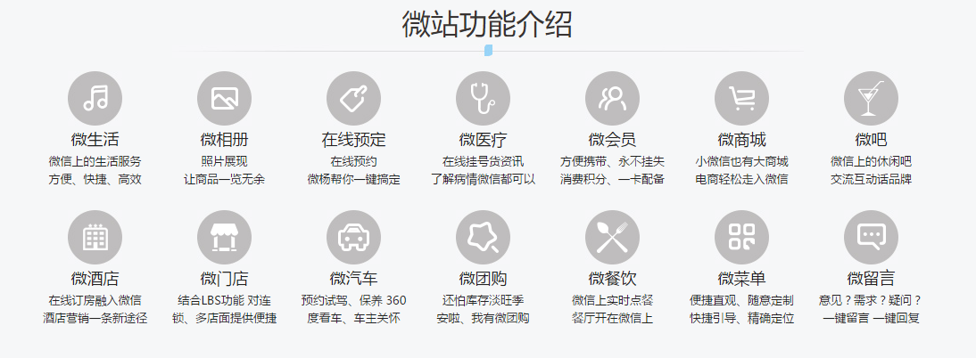 微信建站及营销